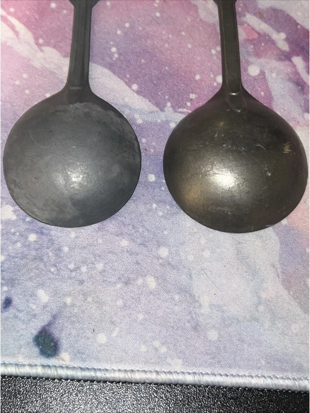 Set Of 2 Grey Vintage Dutch Wedding Spoons